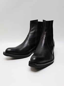 kiryuyrik������奦����奦/Cow Hide Middle Boots/Black.