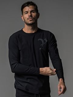 (ͽʡ78ͽ/37TH RESOUND CLOTHINGꥵɥ/LOOSE FIT RC nylon longsleave Tee/BKBK