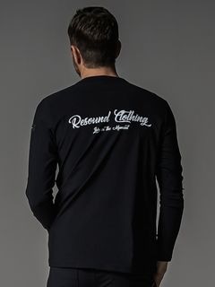(ͽʡ78ͽ/37TH RESOUND CLOTHINGꥵɥ/LOOSE FIT BACK PT nylon longsleave Tee/BLACK