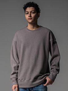 (ͽʡ910ͽ/37TH RESOUND CLOTHINGꥵɥ/rail l loose trainer/GREY