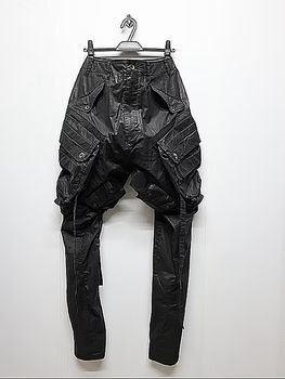 SALE30%OFF/JULIUS����ꥦ��/COATED CLOTH TROUSERS17/BLACK.