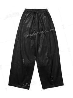 (ͽ)23ͽ/JULIUSꥦ/COTTON SWEAT TROUSERS28/BLACK