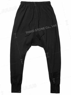 (ͽ)23ͽ/JULIUSꥦ/COTTON/MODAL SLUB JERSEY TROUSERS30/BLACK