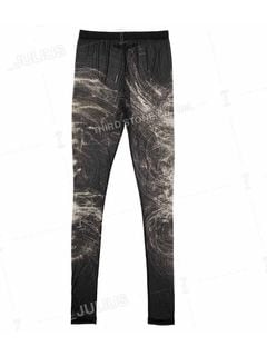 (ͽ)23ͽ/JULIUSꥦ/PRINTED CUPRO SZ JERSEY TROUSERS31/BLACK