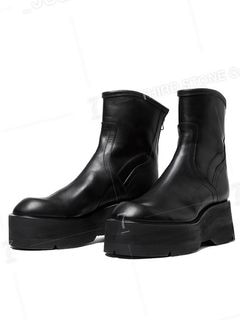 (ͽ)23ͽ/JULIUSꥦ/COW SKIN FOOT WEAR2/BLACK