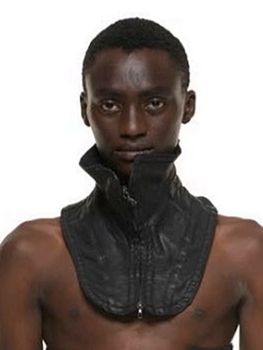 JULIUS����ꥦ��/10oz COATED STRETCH DENIM ACCESSORY2/BLACK
