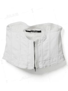 (ͽ)12ͽ/JULIUSꥦ/10oz COATED STRETCH DENIM ACCESSORY3/OFF WHITE