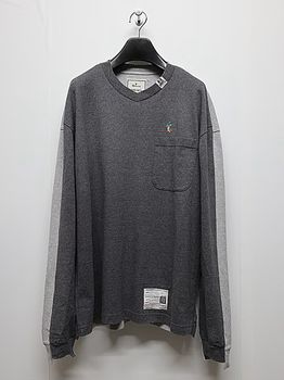 Maison MIHARA YASUHIRO��COMBINED LONG SLEEVES TEE/CHARCOAL