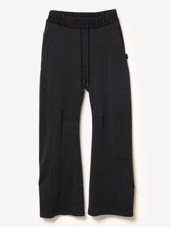 (ͽʡ23ͽ/ATTACHMENTå/CO STRETCH TERRY 3D WIDE TROUSERS/BLACK