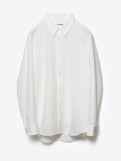 (ͽʡ23ͽ/ATTACHMENTå/PE CONPACT TWILL REGULAR COLLAR DRESS SHIRTS/WHITE