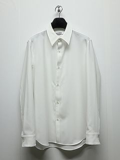 ATTACHMENT�������å�����/PE CONPACT TWILL REGULAR COLLAR DRESS SHIRTS/WHITE
