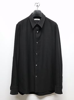 ATTACHMENT�������å�����/PE CONPACT TWILL REGULAR COLLAR DRESS SHIRTS/BLACK