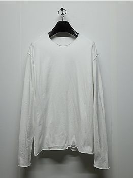 ATTACHMENT�������å�����/80/2 PIMA CO JERSEY SLIM FIT LAYERED L/S TEE/WHITE