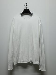 ATTACHMENT�������å�����/80/2 PIMA CO JERSEY SLIM FIT LAYERED L/S TEE/WHITE