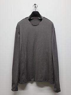 ATTACHMENT�������å�����/80/2 PIMA CO JERSEY SLIM FIT LAYERED L/S TEE/D.GRAY