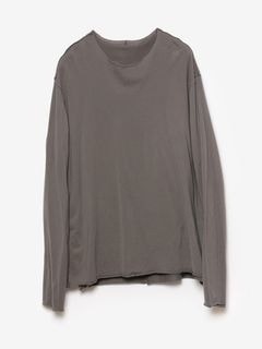 (ͽʡ23ͽ/ATTACHMENTå/80/2 PIMA CO JERSEY SLIM FIT LAYERED L/S TEE/D.GRAY