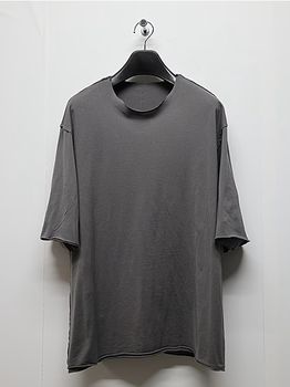 ATTACHMENT�������å�����/80/2 PIMA CO JERSEY OVERSIZED LAYERED S/S TEE/D.GRAY