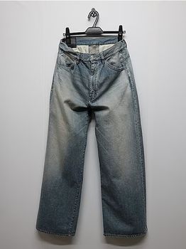 ATTACHMENT�������å�����/11OZ DENIM  WIDE JEANS/L.NAVY