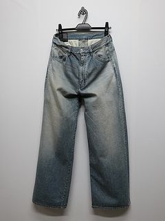 ATTACHMENT�������å�����/11OZ DENIM  WIDE JEANS/L.NAVY