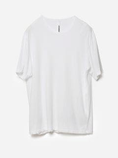 (ͽʡ23ͽ/ATTACHMENTå/100/3 HIGH TWIST JERSEY SLIM FIT S/S TEE/WHITE