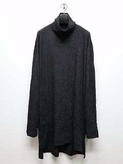 Ground Y饦ɥ磻/CATCH WASHER BIG TURTLENECK T-LONG SLEEVES/BLACK