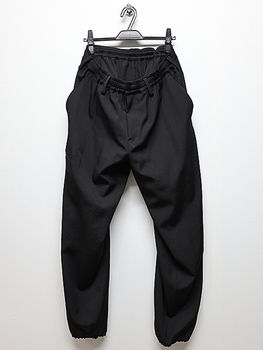 Yohji Yamamoto���襦����ޥ��/Re����С�W����Ҷ�P�ѥ��/BLACK