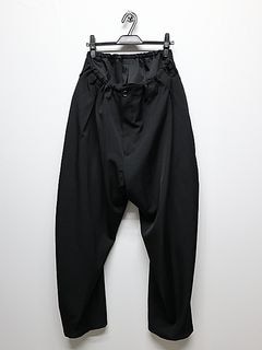 Yohji Yamamoto���襦����ޥ��/���葉��С��ɥ졼�ץѥ��/BLACK