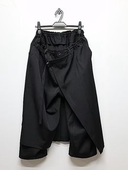 Yohji Yamamoto���襦����ޥ��/���葉��С����֥�åץѥ��/BLACK