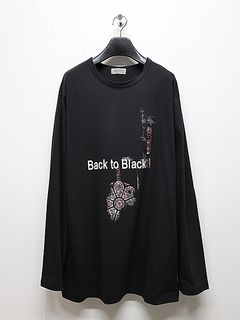 Yohji Yamamoto���襦����ޥ��/30/������ŷ����Ĺµ�ץ���T�����B/BLACK