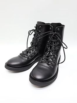 Yohji Yamamoto���襦����ޥ��/���եȥ����󥯥쥶�����ߥ꥿�꡼�֡���/BLACK