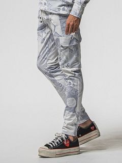 RESOUND CLOTHINGꥵɥ/Darrell HEAT cargo PT/paisley GREY