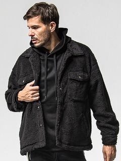 (ͽʡ1112ͽ/38TH RESOUND CLOTHINGꥵɥ/LOOSE FIT BOA OVER CPO/BLACK