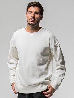 (ͽʡ1011ͽ/38TH RESOUND CLOTHINGꥵɥ/velours fleece thermal loose trainer/WHITE