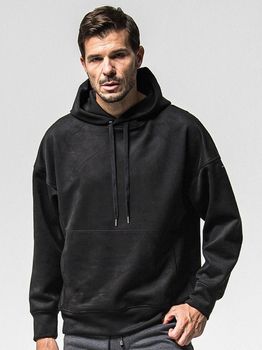 RESOUND CLOTHING���ꥵ����ɥ���������/suede loose hoodie/BLACK
