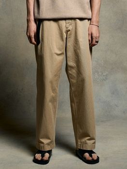 �㴰���wjk�����֥른��������/vintage chino trousers/beige