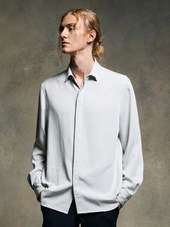 (ͽʡ23ͽ/wjk֥른/fly front shirt/ice gray