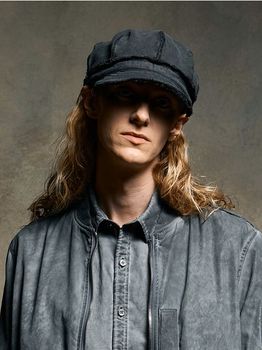 wjk�����֥른��������/jersey engineer cap/charcoal