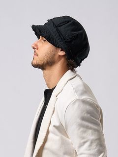 wjk�����֥른��������/jersey engineer cap/deep black