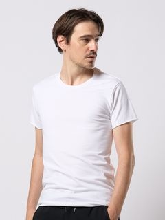 (ͽʡ34ͽ/wjk֥른/cut-off crew-neck S/S/white