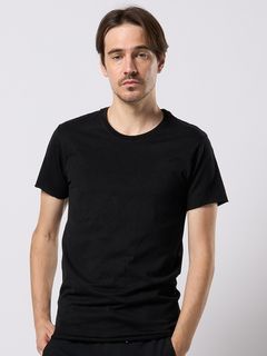 (ͽʡ34ͽ/wjk֥른/cut-off crew-neck S/S/deep black
