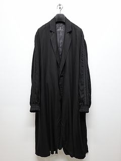 (ͽʡ23ͽ/THE ONENESSͥ/Cupro Twill Over Size Coat/Black