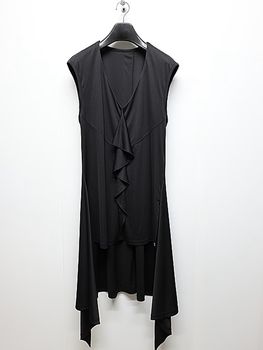 �㴰���THE ONENESS�������ͥ�/Eco Smooth Jersey Flare Long Tank Top/Black