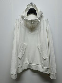 SALE40%OFF/Ground Y�����饦��ɥ磻/40/20 MINI FLEECE ANORAK HOODIE/WHITE.