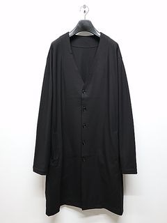 Ground Y�����饦��ɥ磻/30 HARD TWIST STRETCH JERSEY LONG CARDIGAN/BLACK