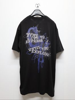 Ground Y�����饦��ɥ磻/20/- JERSEY MESSAGE T-SHIRT/BLACK