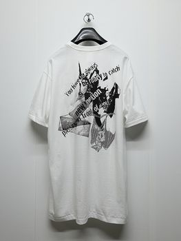 Ground Y�����饦��ɥ磻/20/- JERSEY BAT T-SHIRT/WHITE