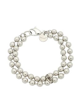 Ground Y�����饦��ɥ磻/BRASS BALL CHAIN BRACELET/SILVER