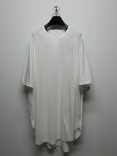 Ground Y�����饦��ɥ磻/30/- COTTON JERSEY HEM JUMBO SHORT SLEEVED T/OFF WHITE