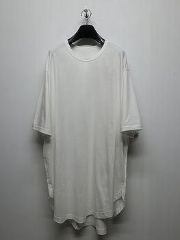 Ground Y�����饦��ɥ磻/30/- COTTON JERSEY HEM JUMBO SHORT SLEEVED T/OFF WHITE