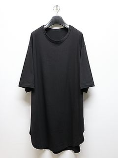 Ground Y�����饦��ɥ磻/30/- COTTON JERSEY HEM JUMBO SHORT SLEEVED T/BLACK